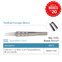 MMSU1124S BONN TOOTHED FORCEP DISP ST BOX/20