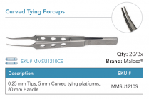 MMSU1210S CURVED TYING FORCEPS ST PK/5