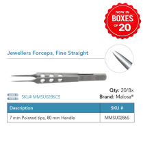 MMSU0286S JEWELLERS FORCEP STR ST         BOX/20