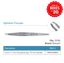 MMSU0085S EPILATION FORCEPS ST           BOX/20