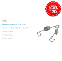 MMSU1260S ALPHONSO PAEDIATRIC SPECULUM ST BOX/20