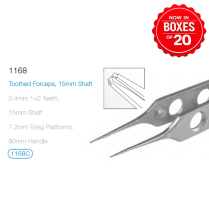 MMSU1168S FINE TOOTHED FORCEPS  BOX/20