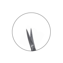 MMSU0244S IRIS SCISSORS, CURVED, POINTED BOX/20