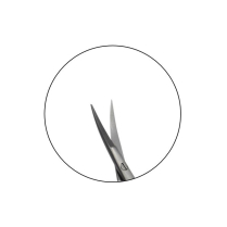 MMSU1218CS CASTROVIEJO SCISSORS, CURVED, ROUNDED BOX/20