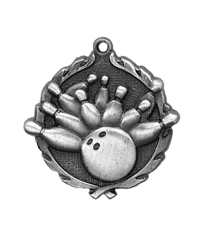 Ten Pin Bowling - Silver 3D Medal