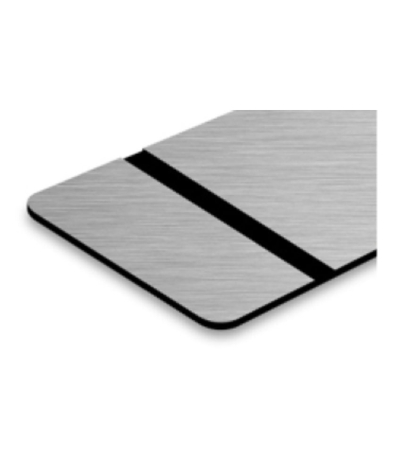 TroLaseThins Brushed Silver/Black 0.5mm