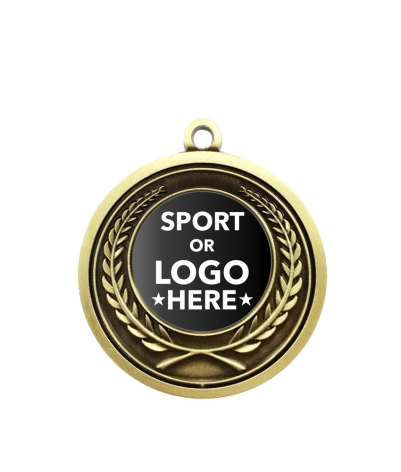 Insert Wreath - Gold Relief Medal