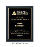 Black Veneer Plaque