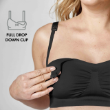 Keep Cool&trade; Breathable Maternity and Nursing Bra Black