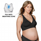 Keep Cool&trade; Sleep Breathable Maternity and Nursing Bra Black