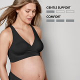 Keep Cool&trade; Sleep Breathable Maternity and Nursing Bra Black