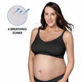 Keep Cool&trade; Ultra Breathable Maternity and Nursing Bra - Black