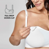 Keep Cool&trade; Ultra Breathable Maternity and Nursing Bra - White
