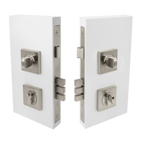 Pull Handle Double Turn Lock Square 60mm