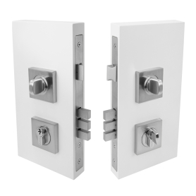 Pull Handle Double Turn Lock Square 60mm