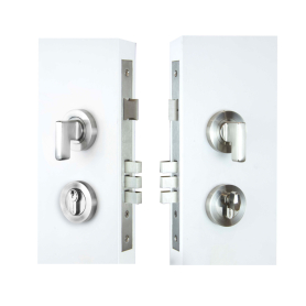 Mini Lever Entrance Lock Kit Round, 60mm