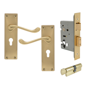 York Square Longplate - Euro Locking Set