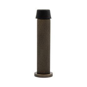 85mm Skirting Doorstop Slimline - Diamond Knurl