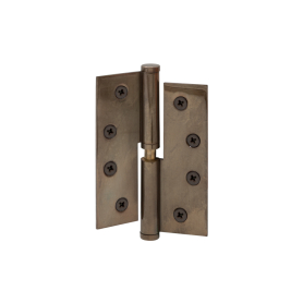 Hinge Brass Lift-Off LH Loose Pin Flat Tip 100mm x 75mm