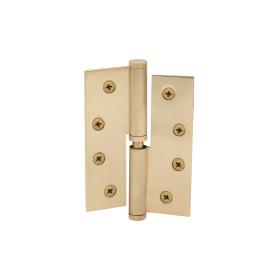 Hinge Brass Lift-Off LH Loose Pin Flat Tip 100mm x 75mm