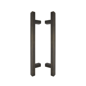 DELETED - Brass Pull Handle Pair Square 300mm OA