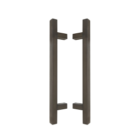 DELETED - Brass Pull Handle Pair Square 300mm OA