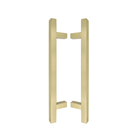 DELETED - Brass Pull Handle Pair Square 300mm OA