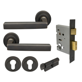 Federal Round Rose Entrance Set - E48