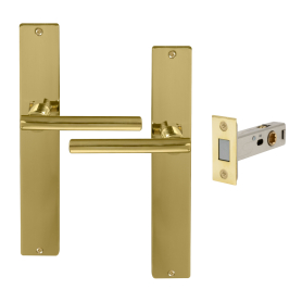 Charleston Longplate Square Passage Set - Magn. Latch
