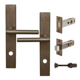 Charleston Longplate Square Privacy Set - Magn. Latch