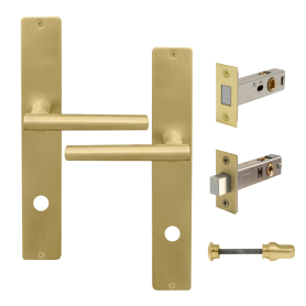 Charleston Longplate Square Privacy Set - Magn. Latch