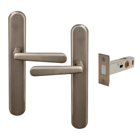 Villa Longplate Oval Passage Set - Magn. Latch