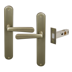 Villa Longplate Oval Passage Set - Magn. Latch