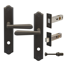 Villa Longplate Traditional Privacy Set - Magn. Latch