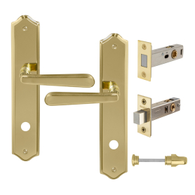 Villa Longplate Traditional Privacy Set - Magn. Latch