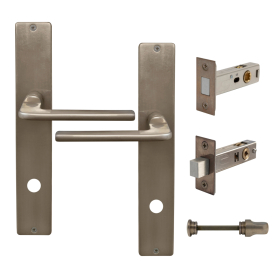 Chalet Longplate Square Privacy Set - Magn. Latch