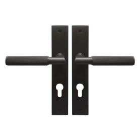 NIDO - Lumina Longplate Lever Set E85 - Diamond Knurl