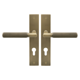 NIDO - Lumina Longplate Lever Set E85 - Diamond Knurl