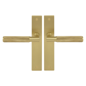 NIDO - Lumina Longplate Lever Set - Diamond Knurl