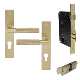 NIDO - Lumina Longplate Entrance Set - Diamond Knurl