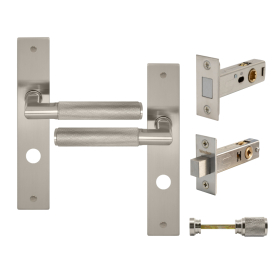 NIDO - Lumina Longplate Privacy Set - Magn. Latch - Diamond Knurl