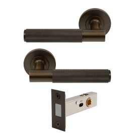 NIDO - Verge Rose Passage Set - Magn. Latch - Diamond Knurl
