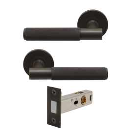 NIDO - Verge Rose Passage Set - Magn. Latch - Diamond Knurl