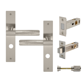 NIDO - Verge Longplate Privacy Set - Magn. Latch - Diamond Knurl