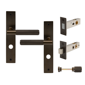 NIDO - Verge Longplate Privacy Set - Magn. Latch - Diamond Knurl