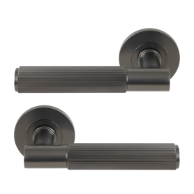 NIDO - Verge Rose Lever Set - Linear Knurl
