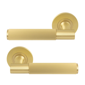 NIDO - Verge Rose Lever Set - Linear Knurl