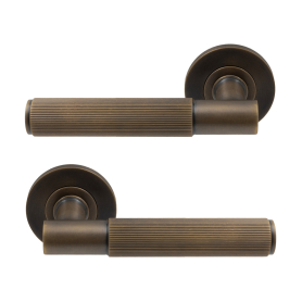 NIDO - Verge Rose Lever Set - Linear Knurl
