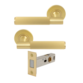 NIDO - Verge Rose Passage Set - Magn. Latch - Linear Knurl