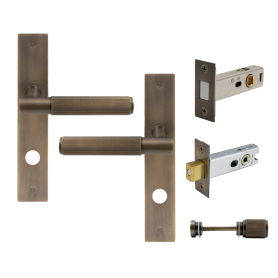 NIDO - Verge Longplate Privacy Set - Magn. Latch - Linear Knurl
